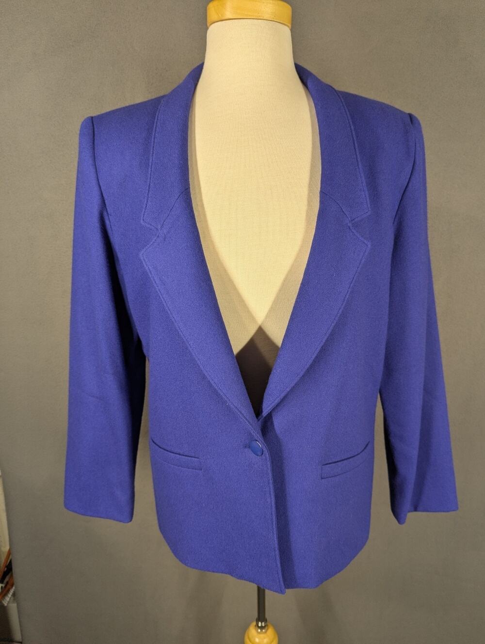College Town Wool Blazer Womens Medium Classic Preppy Academia Vintage